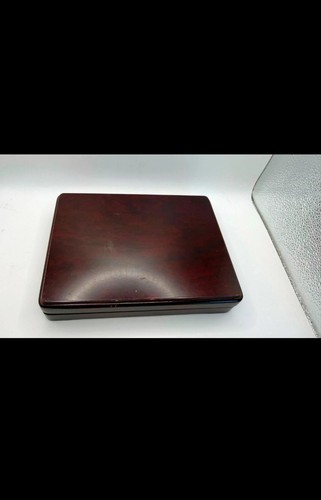 Wooden coin presentation - wooden,