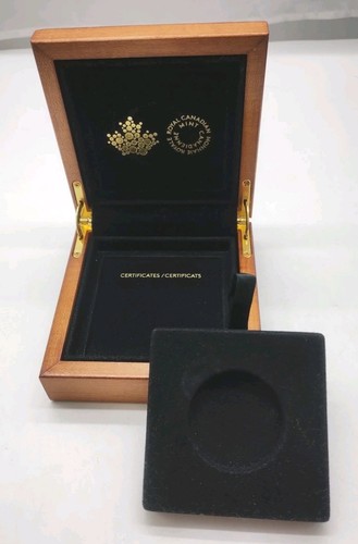 Coin presentation box wood - coin,