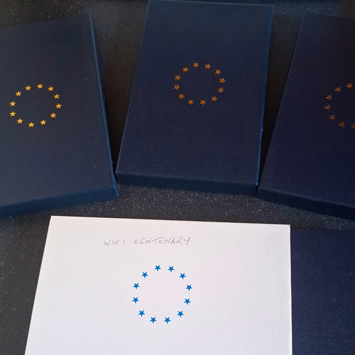 Blue velvet coin - coin, display