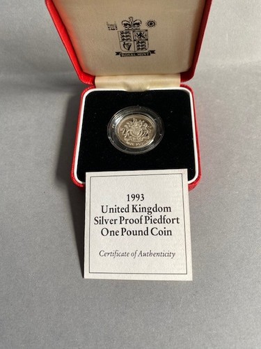 1993 silver proof piedfort - uk,