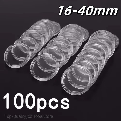 Coin capsule 100pcs - -, clear