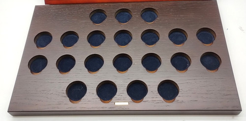 Coin presentation tray - tray, wood