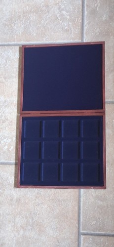 Brown wooden coin presentation - brown,