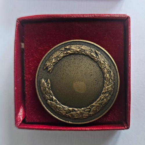 Medal coin red presentation - medal,