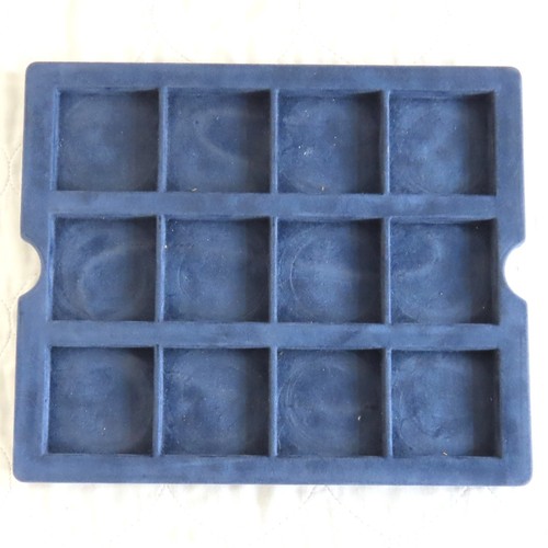 Coin dark blue tray for - 12,